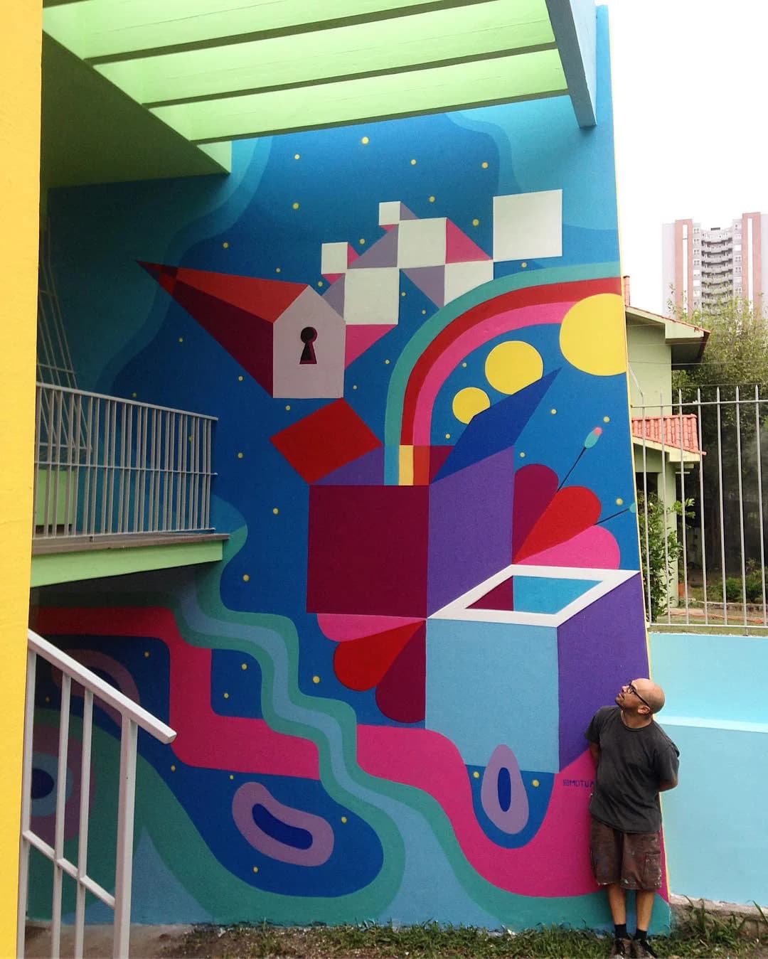 Escola Ursa em Porto Alegre, RS · mural que pintei