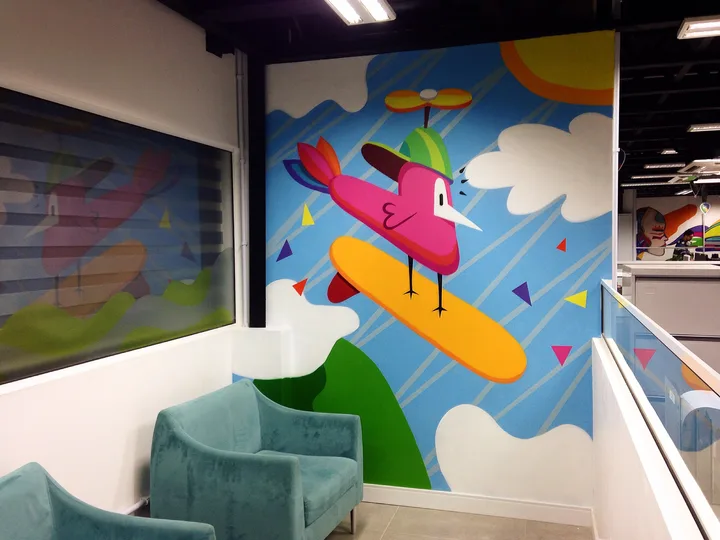 Mural que pintei para a Prime Vacation