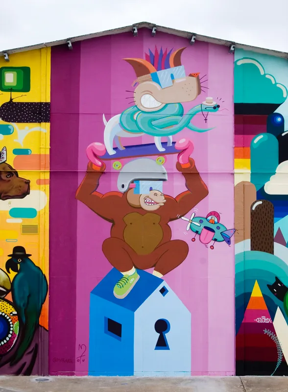 Mural que pintei para a UniRitter