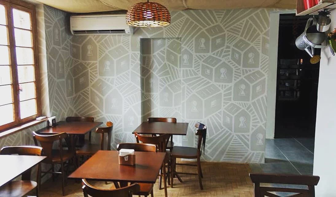 Restaurante Mangericão em Porto Alegre, RS · mural que pintei