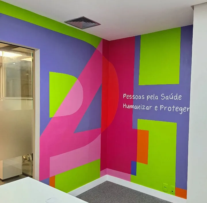 Sala de recepção da P4H Saúde