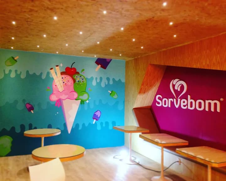 Mural que pintei para a Sorvebom