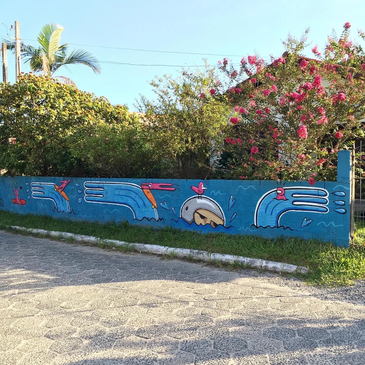 Swimmers em Ibiraquera, SC · mural que pintei