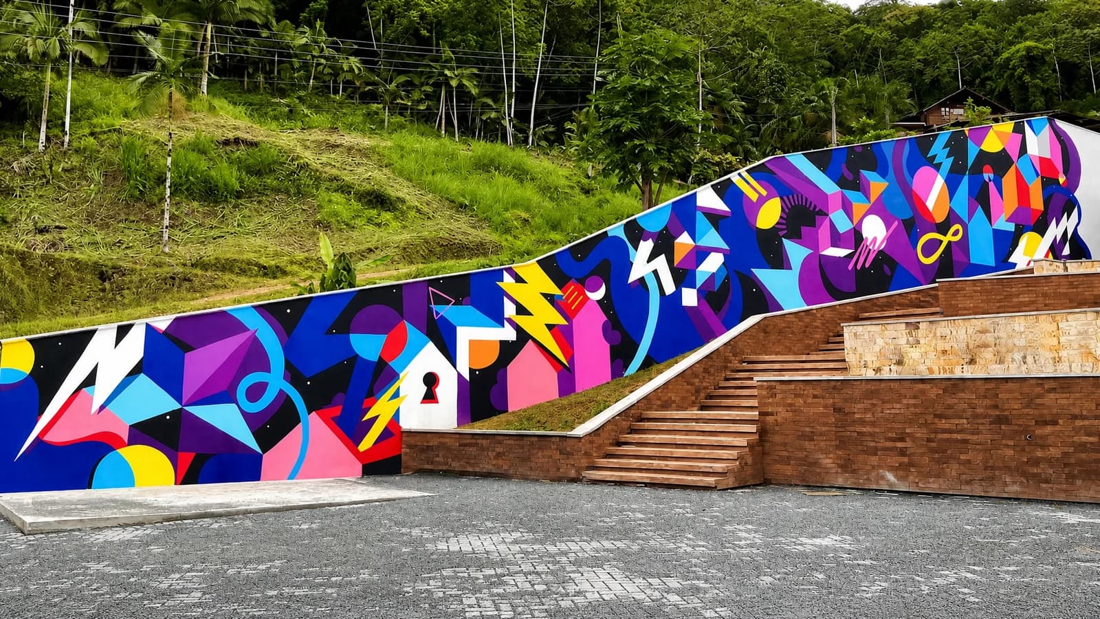 Wunder Park em Pomerode, SC · mural que pintei