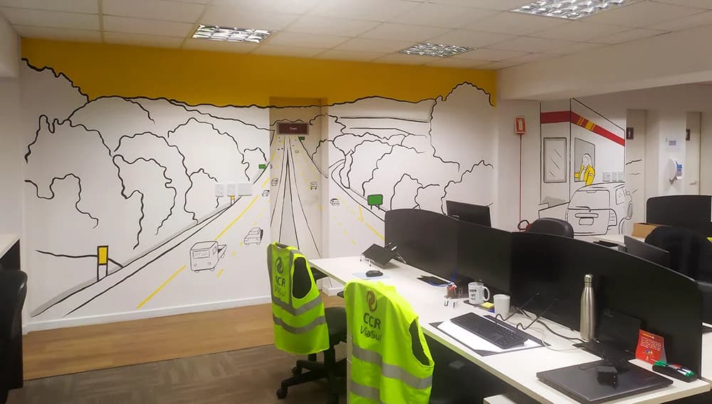 Grupo CCR em Porto Alegre, RS · mural que pintei